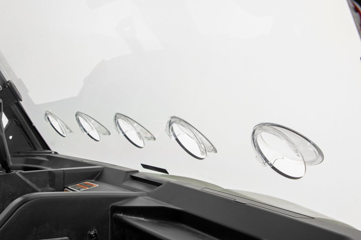 Can-Am Defender HD10 XT-P Windshield - Front - Rough Country - Vented, Scratch Resistant - '18-'20